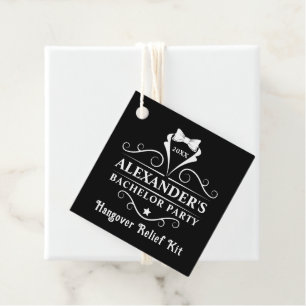Bachelor Party Tuxedo Tie Hangover Favour Tags