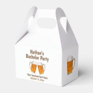 Bachelor Party Wedding Beer Cheers Favor Box