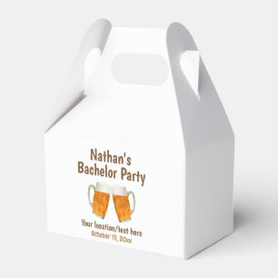 Bachelor Party Wedding Beer Cheers Favor Box