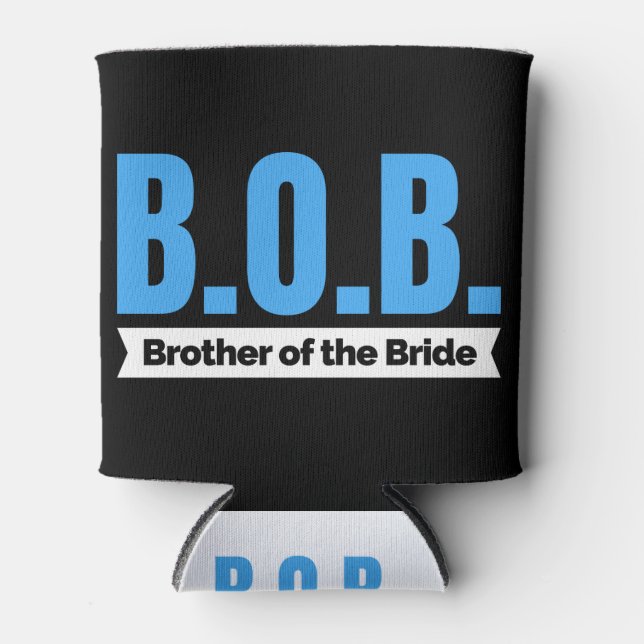 Bachelor Party Wedding - Brother of the Bride Can Cooler (Front)
