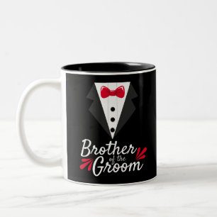 Bachelor Party Wedding Brother of the Bride Two-Tone Coffee Mug