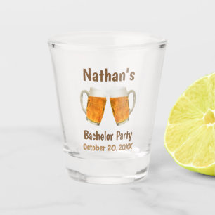 Bachelor Party Wedding Favor Beer Cheers Shot Glass