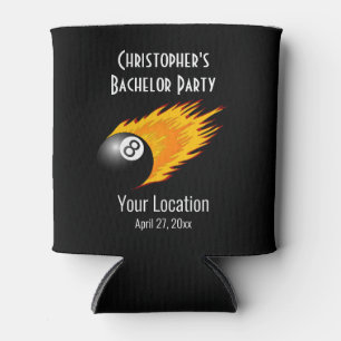 Bachelor Party Wedding Favour 8 Ball Pool Billiard Can Cooler