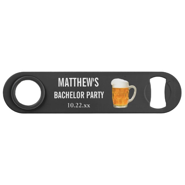 Bachelor Party Wedding Favour Beer Cheers Bar Key (Front (Horizontal))