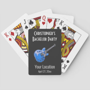 Bachelor Party Wedding Favour Guitar Playing Cards