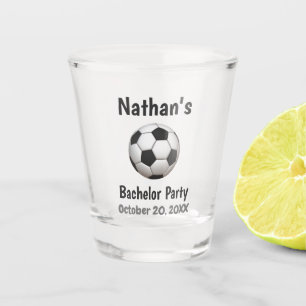 Bachelor Party Wedding Favour Soccer Football Shot Glass