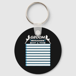 Bachelor Party With Checklist - Tasks For The Groo Keychain