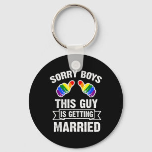 Bachelor Shirt Party Lgbt Gay Pride Groom Bride Keychain