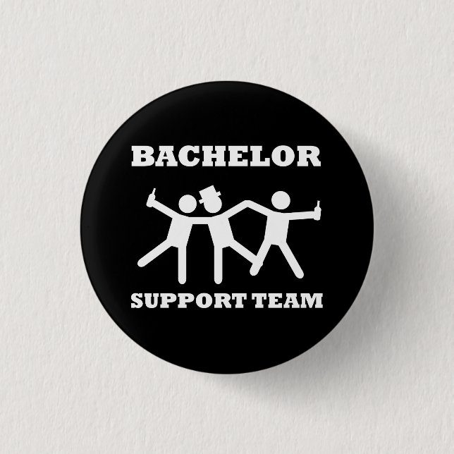 Bachelor Support Team 1 Inch Round Button (Front)