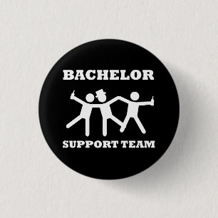 Bachelor Support Team 1 Inch Round Button