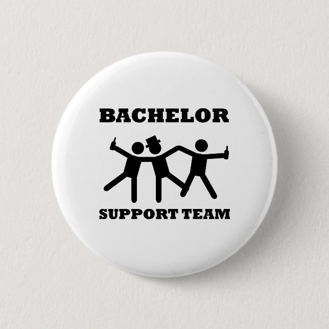 Bachelor Support Team 2 Inch Round Button (Front)