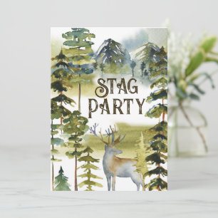 Bachelor Week-end Chasse Trip Stag Invitation