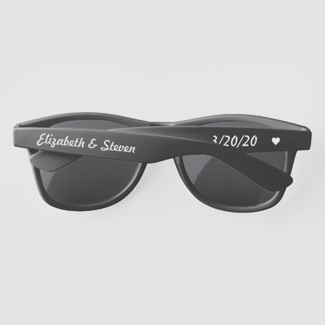Bachelorette Bachelor Wedding Party Favour Sunglasses (Back)