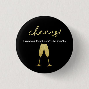 Bachelorette Badge avec avec Parties scintillant O