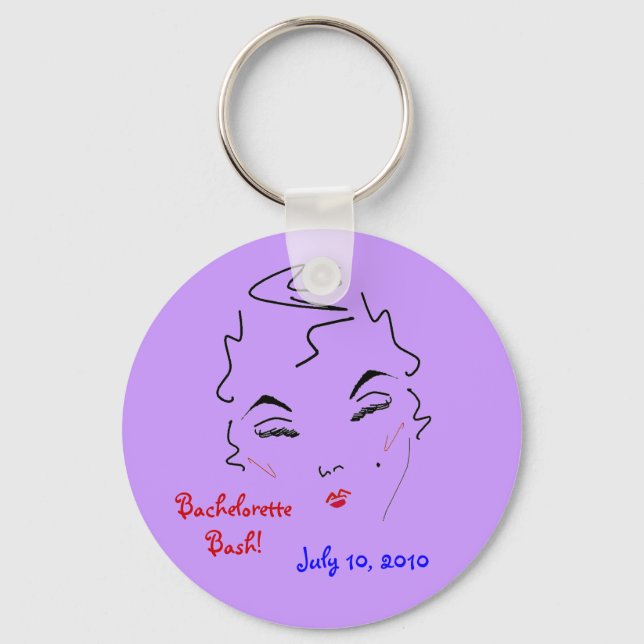 Bachelorette Bash Keychain (Front)