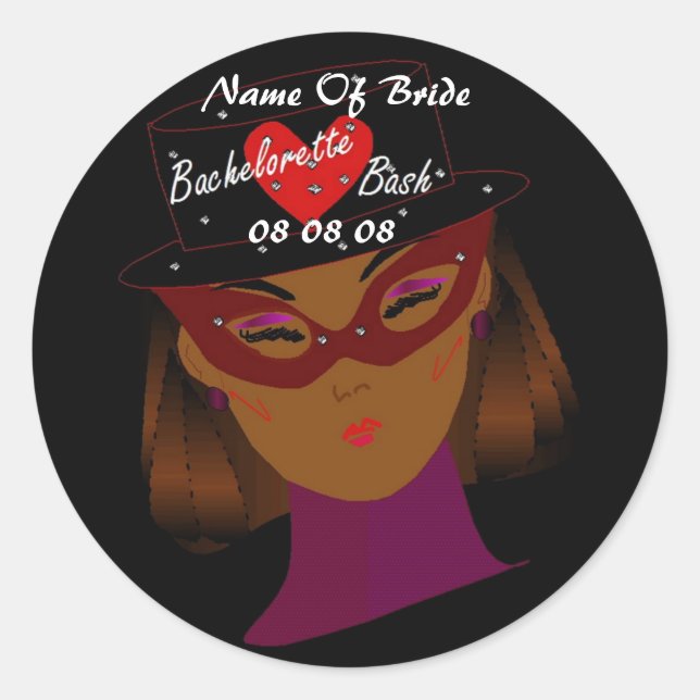 "Bachelorette Bash" Sticker - Customizable (Front)
