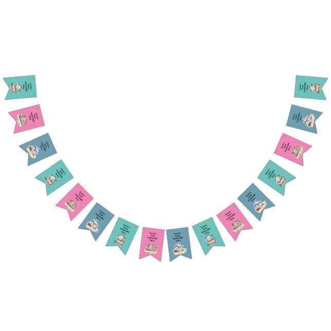 Bachelorette Beach Party Bunting Flags (All)