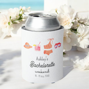 Bachelorette Beach Weekend Summer Party Can Cooler