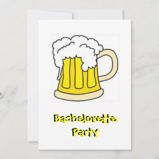 Bachelorette Beer Party Invitation