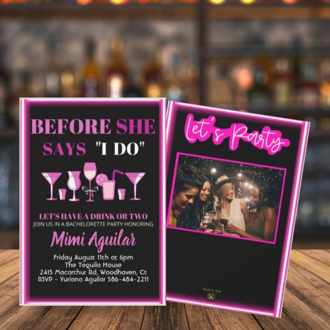 Bachelorette Before She Says I Do Invitation (Creator Uploaded)