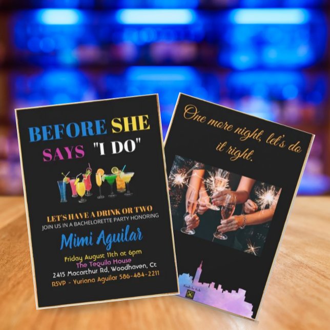 Bachelorette Before She Says I Do Invitation (Creator Uploaded)