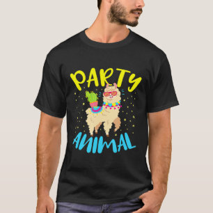 Bachelorette Birthday Party  Llama Party Animal T-Shirt