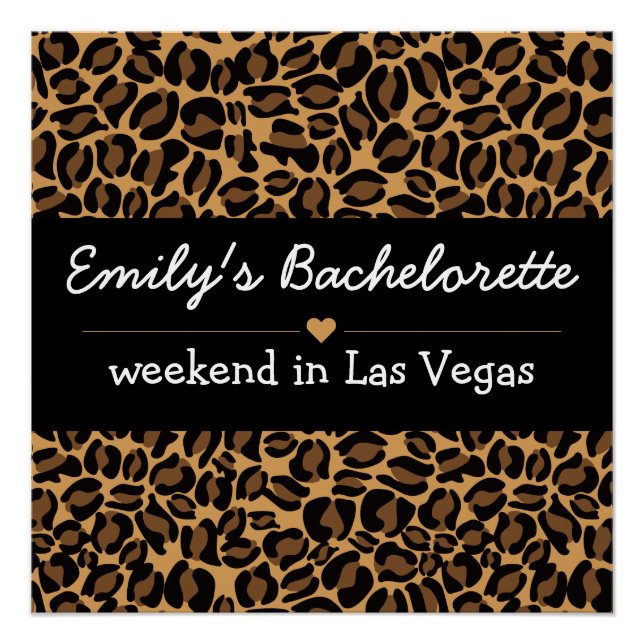 Bachelorette Bride Boujee Trendy Leopard Print  (Front)