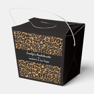 Bachelorette Bride Boujee Trendy Leopard Print Favor Box