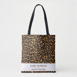 Bachelorette Bride Boujee Trendy Leopard Print  Tote Bag