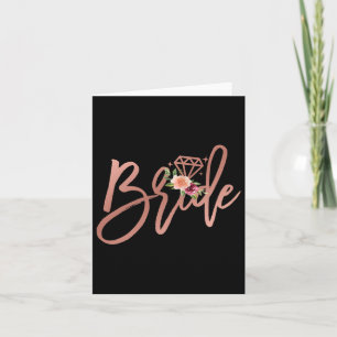 Bachelorette Bride Bridal Wedding Shower Gift Flor Card