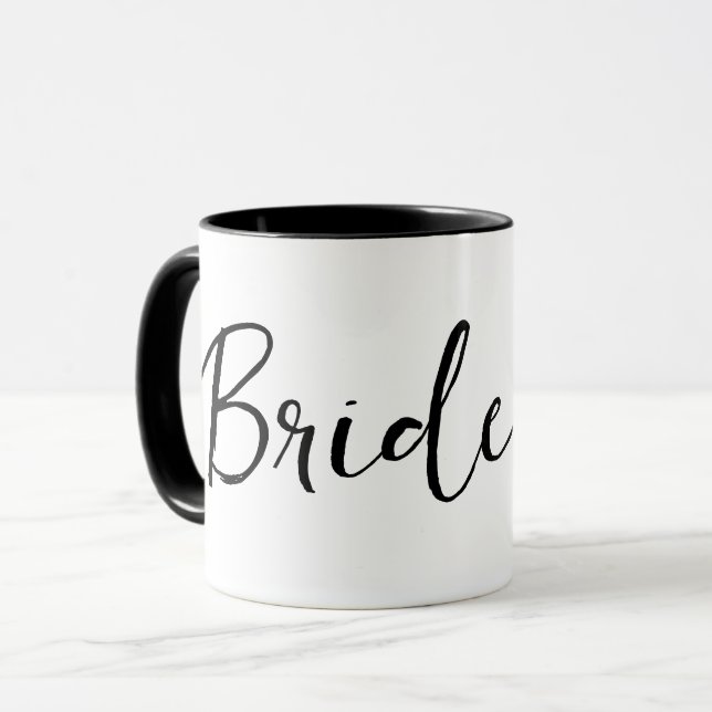 Bachelorette Bride Calligraphy Mug (Front Left)