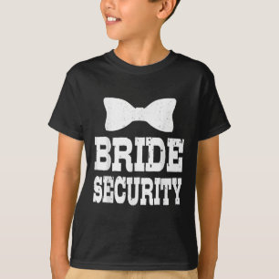 Bachelorette Bride Security Funny Kids Wedding Par T-Shirt