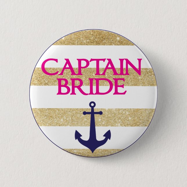 Bachelorette Button- Last Sail Before The Veil 2 Inch Round Button (Front)