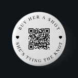 Bachelorette Buy Her A Shot She's Tying The Knot 2 Inch Round Button<br><div class="desc">Modern and elegant design printed Minimalist Bachelorette Buy Her A Shot She's Tying The Knot button that can be customized with your text. Please click the "Customize it" button and use our design tool to modify this template. Check out the Graphic Art Design store for other products that match this...</div>
