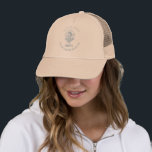 Bachelorette coastal cowgirl beach bach trucker hat<br><div class="desc">Bachelorette weekend party favours,  personalized with your name,  featuring a woman in a coastal cowgirl theme. Great for your bachelorette at the beach.</div>
