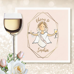 Bachelorette Cocktail Bridal Wedding Shower Paper Napkin