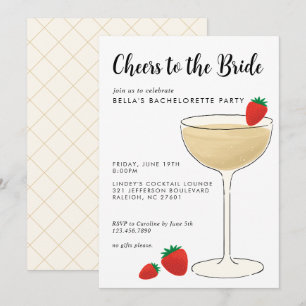Bachelorette Cocktail Party Invitation