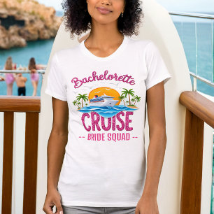 Bachelorette Cruise Bride Squad Glitter Tee