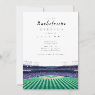 Bachelorette de baseball Invitation