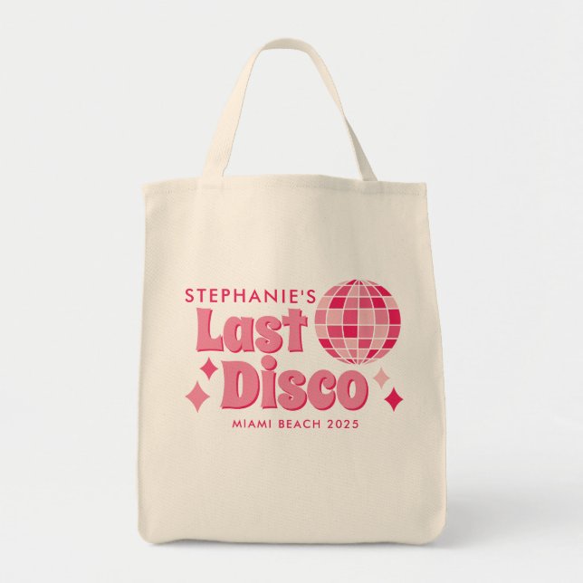 Bachelorette Disco Themed Customizable Shirts Tote Bag (Front)