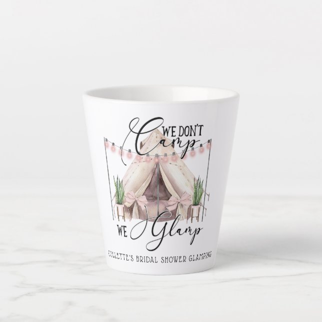 Bachelorette Glamping Party Invité Dernière Mug (Devant)