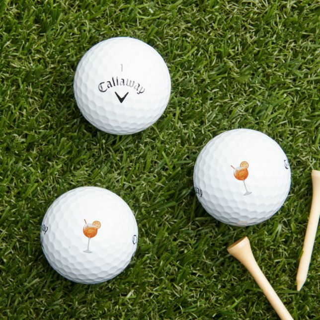 Bachelorette Golf Balls - Aperol Spritz  (Insitu Grass)