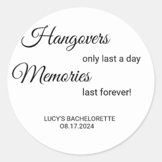 Bachelorette Hangover Helper/ Recovery Kit Sticker