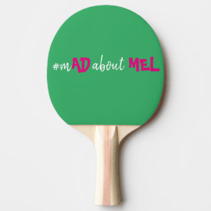 Bachelorette Hashtag Ping Pong Paddle Pink Green