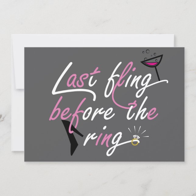 Bachelorette invitation (Devant)