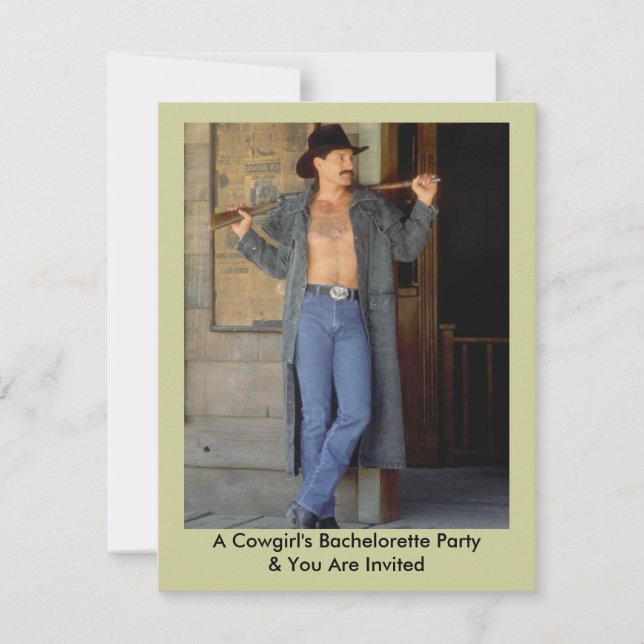 Bachelorette Invitation à la fermeture de la soiré (Devant)