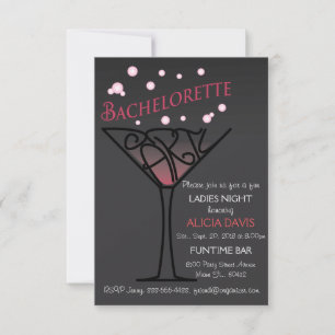 Bachelorette invitation à la fête.