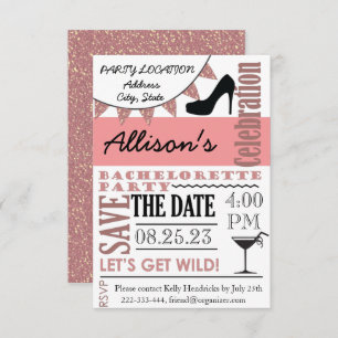 Bachelorette invitation design