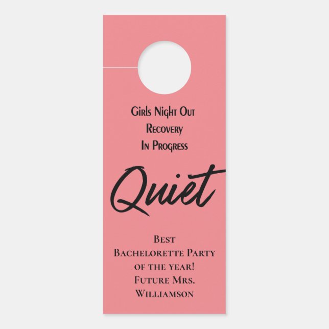 Bachelorette Mariée Party SIGNE TRANQUILLE Rose No (Devant)