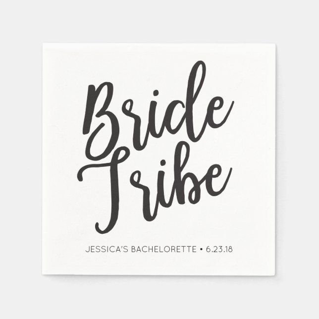 Bachelorette Napkins - Bride Tribe Napkins (Front)